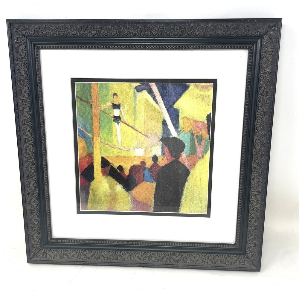 August Macke "Tightrope Walker" 1913 Framed‎ Art Print Contemporary Circus